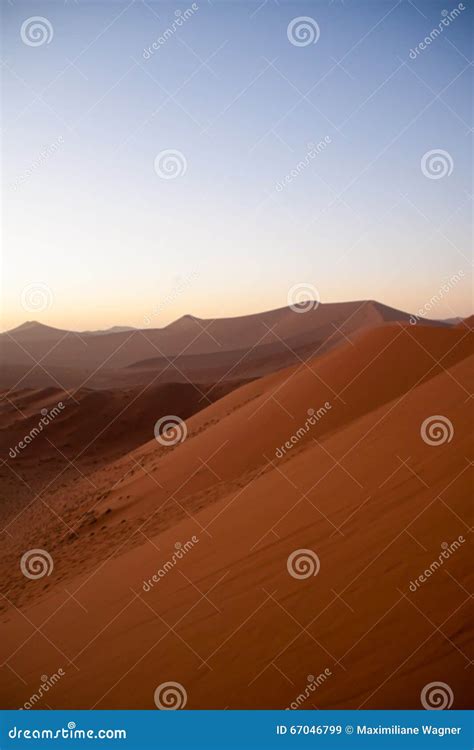 Sunrise Above Dunes in Namib Desert, Namibia Stock Image - Image of ...