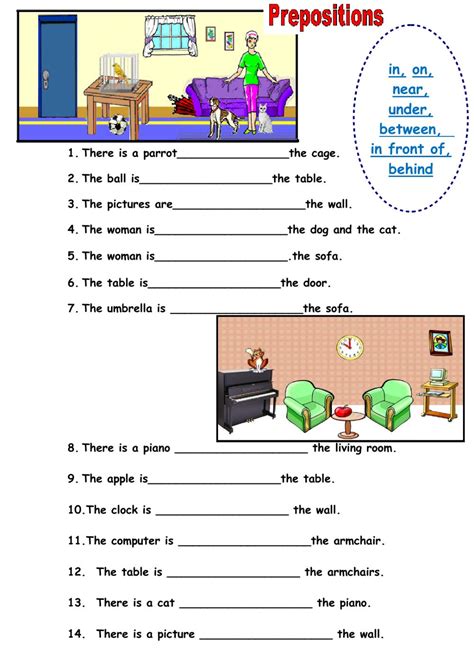 Preposition Correction Online Exercises