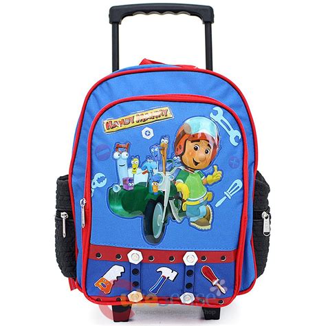 Disney Handy Manny 12 Roller Luggage Backpack Toddler Rolling Bag Ebay