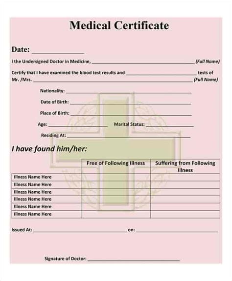 43 Medical Certificate Templates Pdf Docs Word Free And Premium