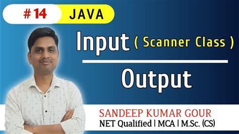 Input Output In Java Input Using Scanner Class Youtube