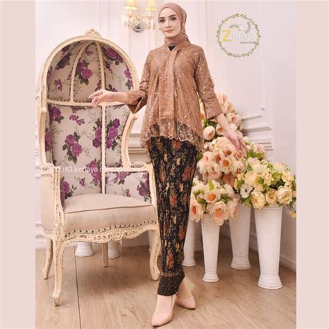 Jual Set Kebaya Modern Set Floy Kartini Set Kebaya Wisuda Kebaya Remaja Nude M Jakarta