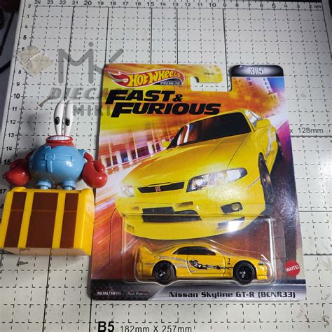 Jual HOT WHEELS NISSAN SKYLINE GT R R33 YELLOW PREMIUM SERI FAST