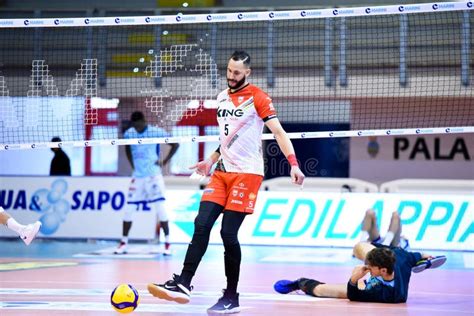 Top Volley Cisterna Vs Cucine Lube Civitanova Editorial Stock Image