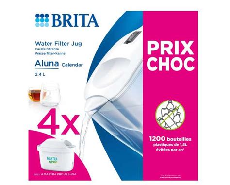 Brita Aluna Carafe Filtrante Blanche Cartouches Maxtra