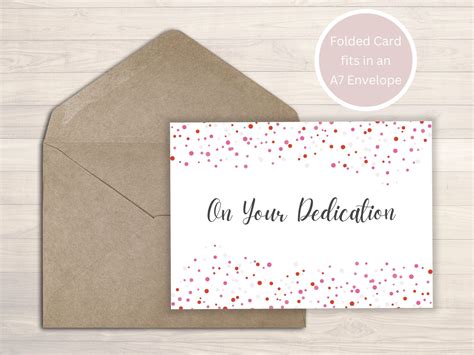 Dedication Card Baby Dedication Card Happy Dedication On Your