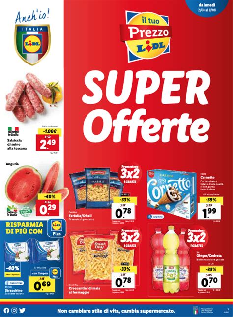 Volantino Super Offerte Lidl Cosenza Prime