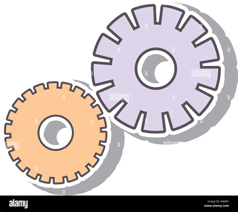 Gears Wheels Design Stock Vector Image Art Alamy