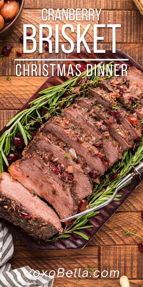 Cranberry Holiday Beef Brisket Xoxobella