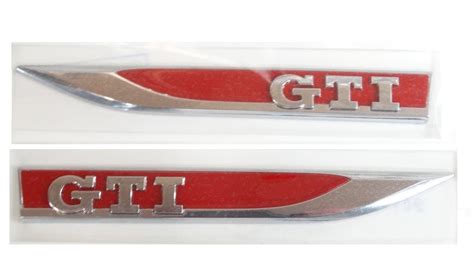 Original VW Golf 6 7 GTI Schriftzug Emblem Logo Kotflügel selbstklebend