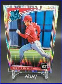 Shohei Ohtani Rc 2018 Optic Shock Silver Refractor Run Rated Rookie 56