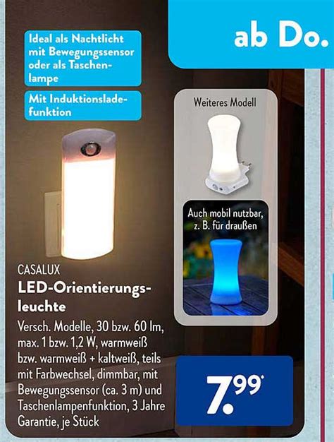 Casalux Led orientierungsleuchte Angebot bei ALDI SÜD 1Prospekte de