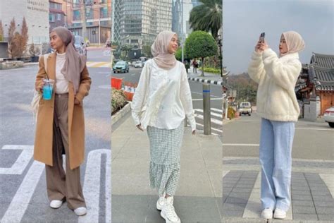 8 OOTD Hijab Ala Nola Clara Arsyi Cocok Jadi Busana Liburan