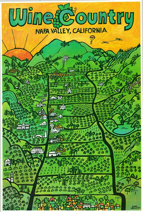 Wine Country Napa Valley | Curtis Wright Maps