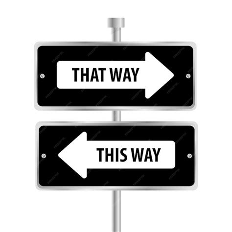 Premium Vector One Way Road Sign Advertising Design