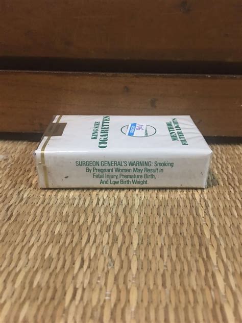 King Size Menthol Filter Lights Cigarette Soft Pack Danly S Vintage