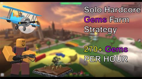 Solo Hardcore Gems Farm Per Hour Tower Defense Simulator