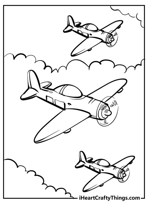 Printable Airplane Coloring Page Updated 2022 Coloring Home