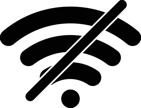 No Connection icon icon . No Wifi icon . Wifi network is not available ...