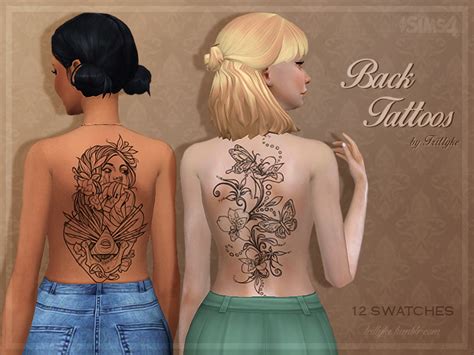 The Sims Resource Trillyke Back Tattoos