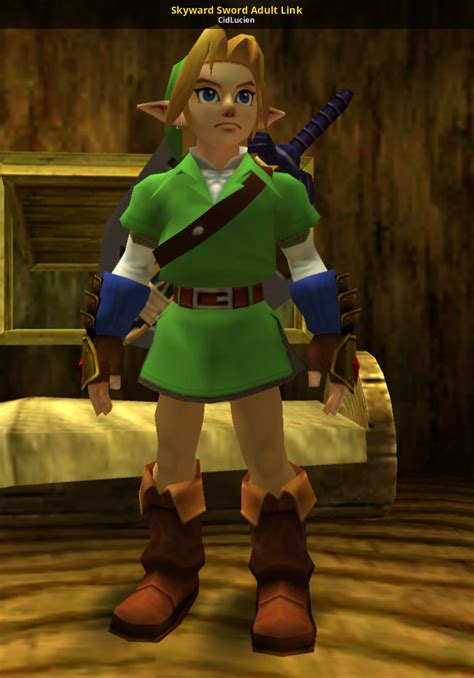 Skyward Sword Adult Link [the Legend Of Zelda Ocarina Of Time 3d] [mods]