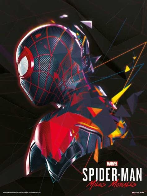 Spider Man Miles Morales System Shock Art Print 30x40cm