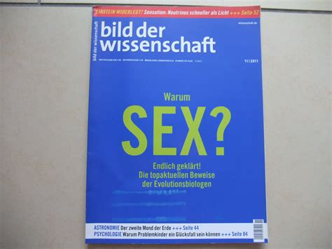 Bild Der Wissenschaft Warum Sex Buch Gebraucht Kaufen A N X V Zzr