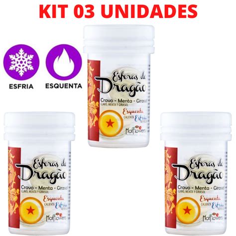 Kit 03 Bolinhas Esféras Do Dragão Hot Ball Plus Hot Flowers Sexshop Loja Pimenta