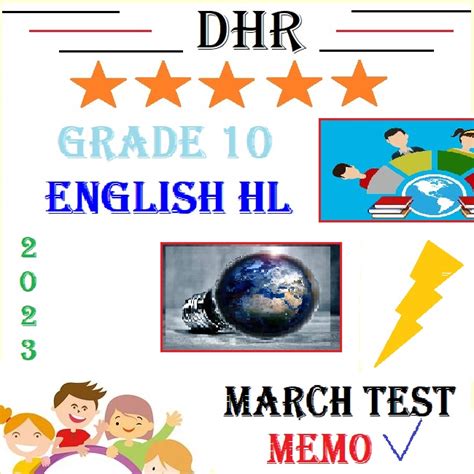 Grade 10 English Home Language Term 1 Test And Memorandum 2023 • Teacha