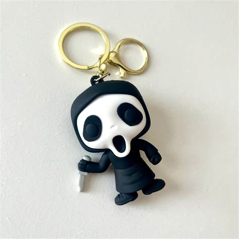 Scream Ghost Face 3D Keyring Halloween Autumn Horror Etsy De