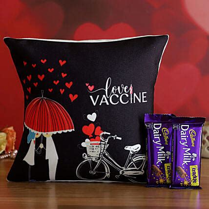 Buy Send Adorable Love Vaccine Cushion Cadbury Crackle Online Fnp