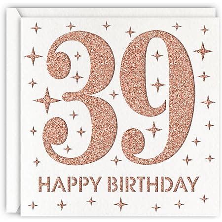 Amazon Gorgeous 39th Birthday Card Beautiful 39 Years Old