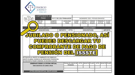 Como Imprimir O Descargar El Comprobante De Pago Issste Portal Issste