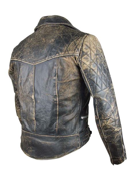 Vintage Cafe Racer Retro 2 Motorcycle Leather Jacket - Films Wear