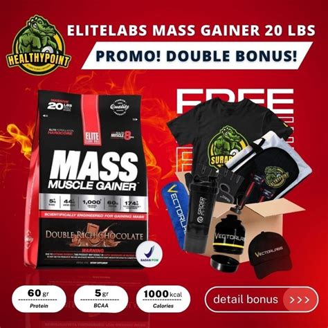 Jual Elitelabs Mass Muscle Gainer Lbs Elite Labs Weight Gain Lbs