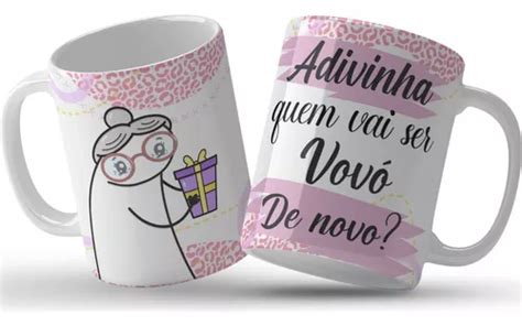 Caneca Porcelana Flork Adivinha Quem Vais Ser Vov De Novo