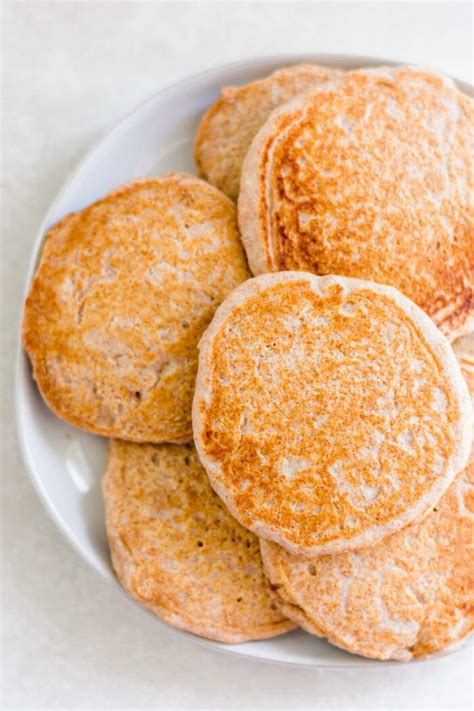 Fluffy Vegan Whole Wheat Pancakes Running On Real Food