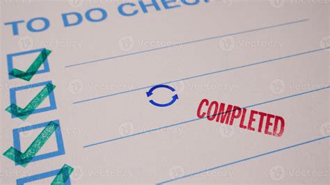 10 photo of to do checklist with green stamp checkmarks and a completed