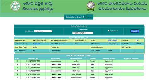 New Ration Card Application Status Telangana Schemes Info