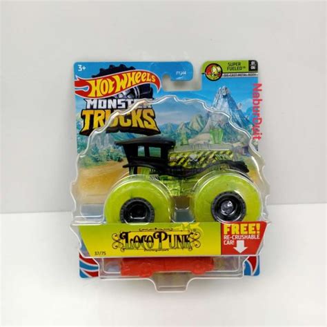 Promo HOT WHEELS MONSTER TRUCKS CAR MATTEL HOTWHEELS LUTOFIA Loco Punk Diskon Di