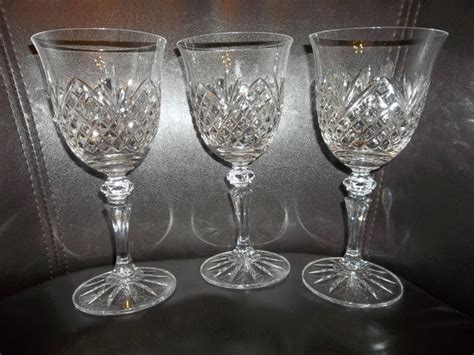 6 Vintage Galway Irish Crystal Wine Glassesfree