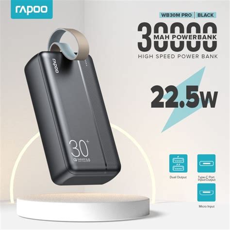 Rapoo Wb M Pro W Mah Powerbank Fast Charging Type C Portable