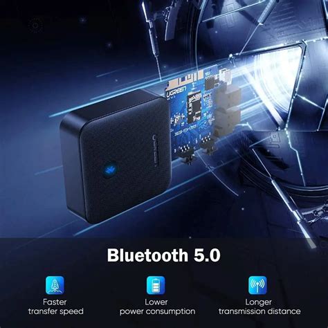 Bluetooth аудио-адаптер UGREEN CM144 Bluetooth Audio Receiver HD 5.0 ...