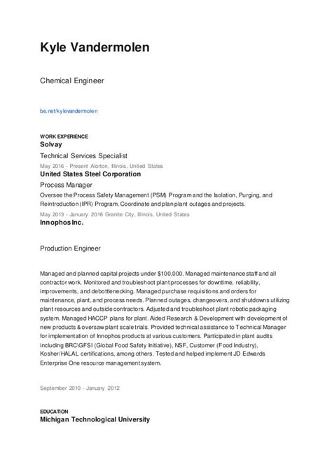 Kyle Vandermolen Resume PDF