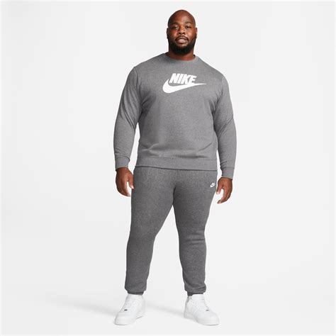 Nike Sportswear Club Fleece Mens Graphic Crew Sweater Sportsdirect