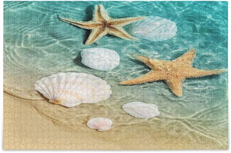 Summer Beach Starfish And Seashell Jigsaw Puzzle 1000 Pieces Fun And