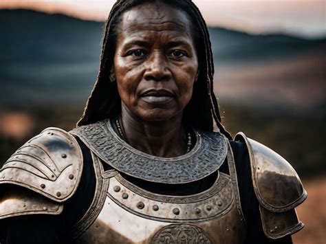 Premium AI Image Photo Of Strong Ancient Senior Black Female Warrior