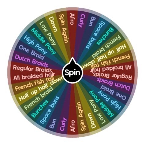 Hair Style Spin The Wheel Random Picker