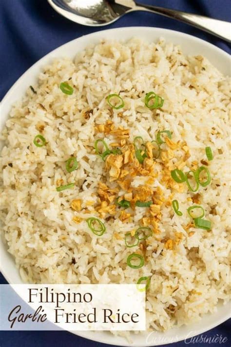 Sinangag Filipino Garlic Fried Rice • Curious Cuisiniere