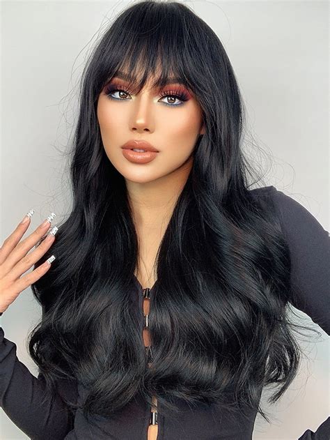 Natural Long Curly Wig With Bangs Artofit